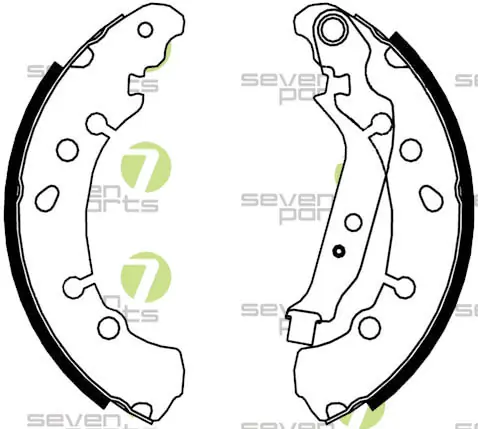 7 SEVEN PARTS fékpofakészlet - SVG10830 - TothCarparts