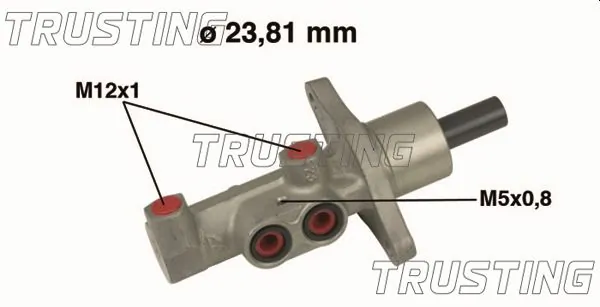 TRUSTING főfékhenger - PF581 - TothCarparts