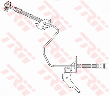 TRW fékcső - PHD566 - TothCarparts