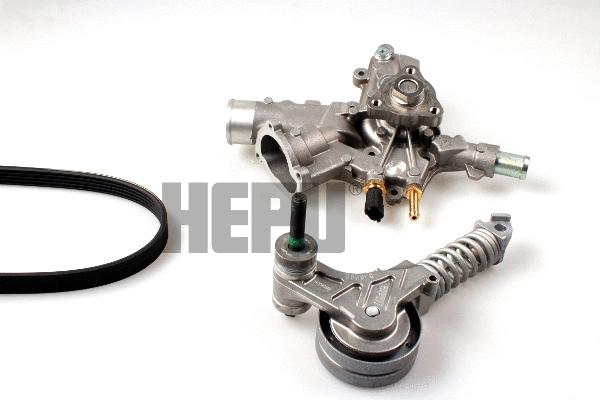 HEPU Vízszivattyú + bordásszíjkészlet - PK03340 - TothCarparts