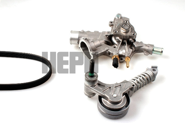 HEPU Vízszivattyú + bordásszíjkészlet - PK03341 - TothCarparts
