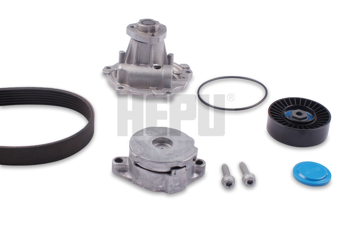 HEPU Vízszivattyú + bordásszíjkészlet - PK05427 - TothCarparts