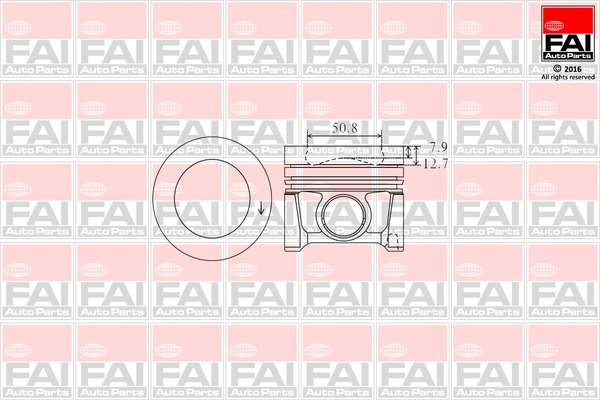 FAI AutoParts dugattyú - PK1-000 - TothCarparts