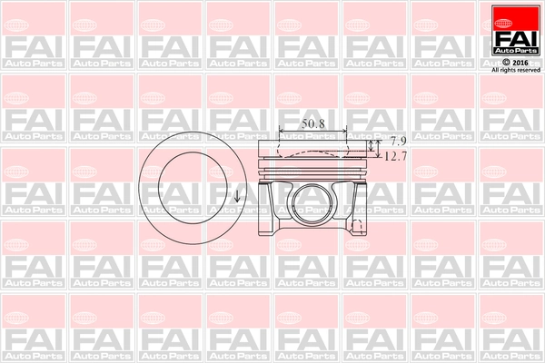 FAI AutoParts dugattyú - PK1-050 - TothCarparts