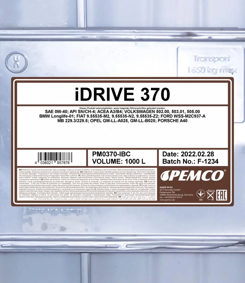 SCT - MANNOL motorolaj - PM0370-IBC - TothCarparts