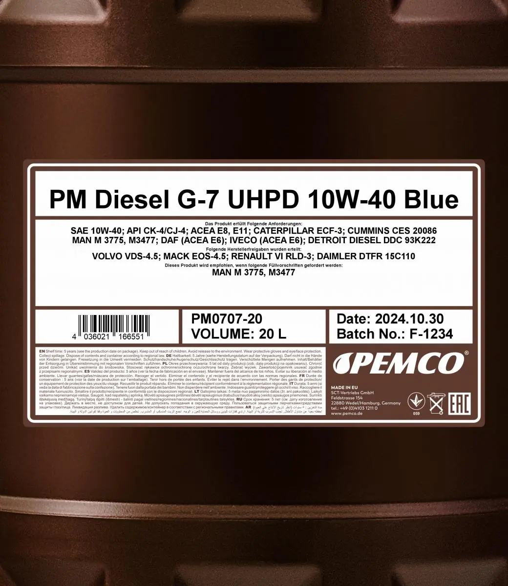 SCT - MANNOL motorolaj - PM0707-20 - TothCarparts