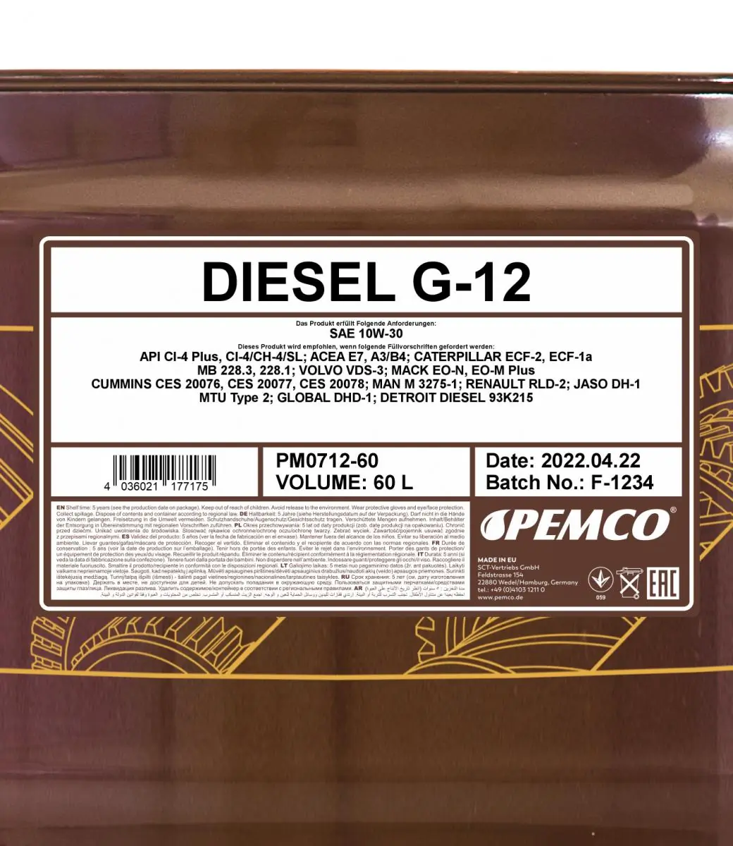 SCT - MANNOL motorolaj - PM0712-60 - TothCarparts