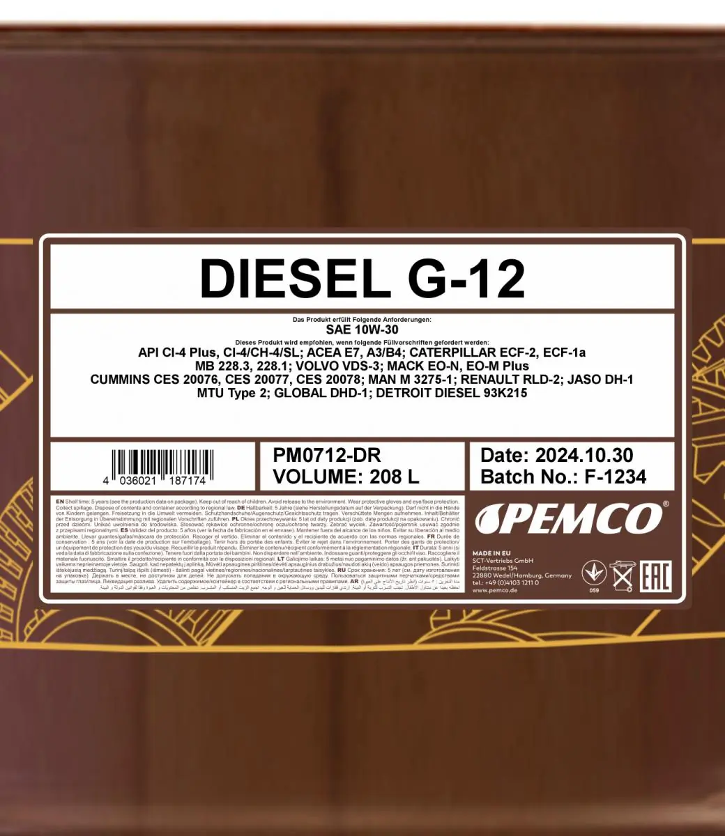 SCT - MANNOL motorolaj - PM0712-DR - TothCarparts