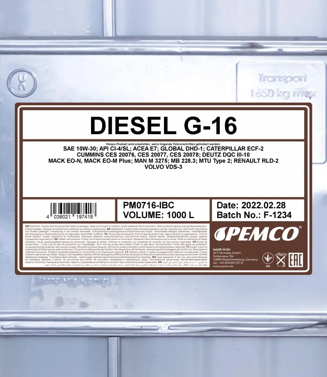 SCT - MANNOL motorolaj - PM0716-IBC - TothCarparts