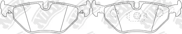 NiBK fékbetétkészlet, tárcsafék - PN0028W - TothCarparts