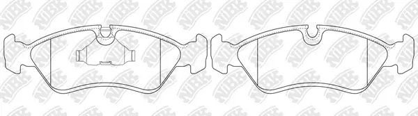 NiBK fékbetétkészlet, tárcsafék - PN0031 - TothCarparts