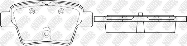 NiBK fékbetétkészlet, tárcsafék - PN0069 - TothCarparts