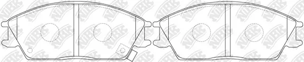 NiBK fékbetétkészlet, tárcsafék - PN0091 - TothCarparts