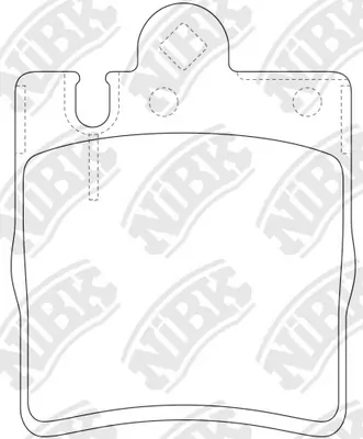 NiBK fékbetétkészlet, tárcsafék - PN0126 - TothCarparts