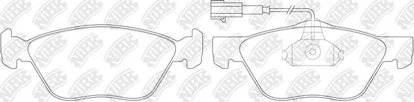 NiBK fékbetétkészlet, tárcsafék - PN0130W - TothCarparts