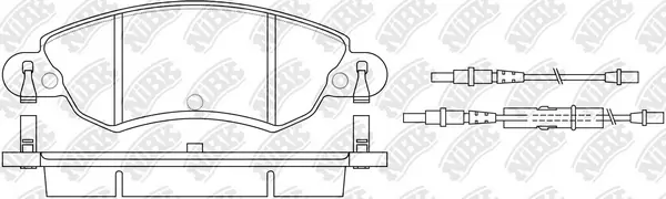 NiBK fékbetétkészlet, tárcsafék - PN0183W - TothCarparts