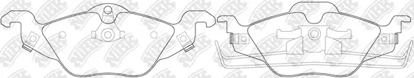 NiBK fékbetétkészlet, tárcsafék - PN0189 - TothCarparts
