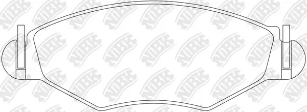 NiBK fékbetétkészlet, tárcsafék - PN0201 - TothCarparts