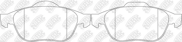 NiBK fékbetétkészlet, tárcsafék - PN0204 - TothCarparts