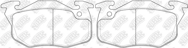 NiBK fékbetétkészlet, tárcsafék - PN0240 - TothCarparts