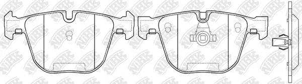 NiBK fékbetétkészlet, tárcsafék - PN0326 - TothCarparts