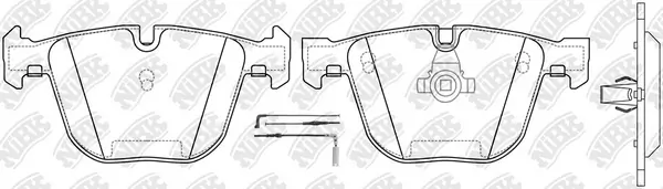 NiBK fékbetétkészlet, tárcsafék - PN0326W - TothCarparts
