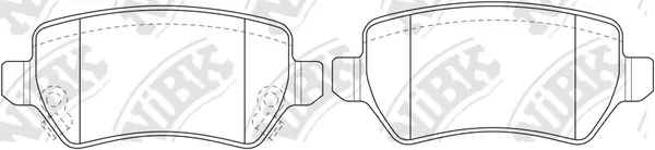 NiBK fékbetétkészlet, tárcsafék - PN0329 - TothCarparts