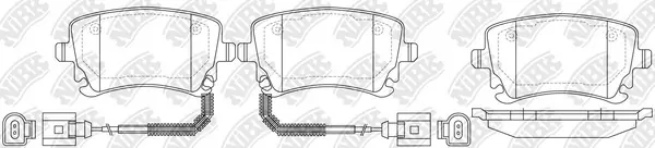 NiBK fékbetétkészlet, tárcsafék - PN0330W - TothCarparts