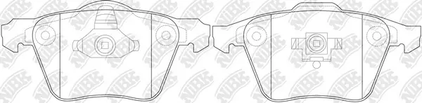 NiBK fékbetétkészlet, tárcsafék - PN0352 - TothCarparts