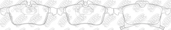 NiBK fékbetétkészlet, tárcsafék - PN0355 - TothCarparts