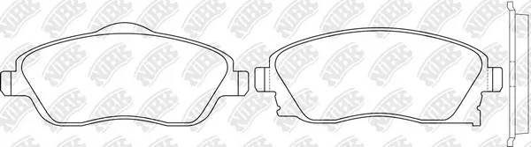 NiBK fékbetétkészlet, tárcsafék - PN0361 - TothCarparts