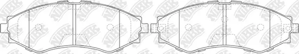 NiBK fékbetétkészlet, tárcsafék - PN0374 - TothCarparts