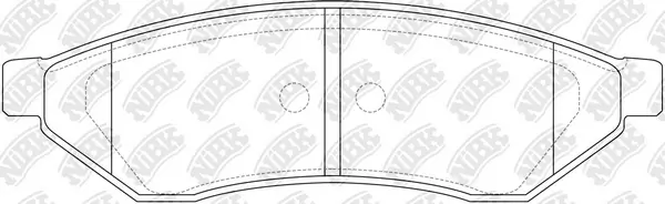 NiBK fékbetétkészlet, tárcsafék - PN0375 - TothCarparts