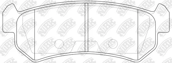 NiBK fékbetétkészlet, tárcsafék - PN0376 - TothCarparts