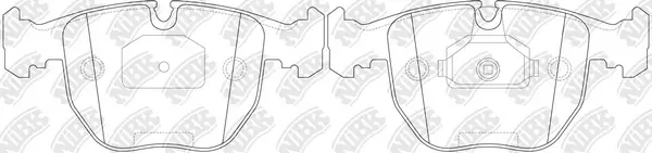 NiBK fékbetétkészlet, tárcsafék - PN0401 - TothCarparts