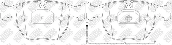 NiBK fékbetétkészlet, tárcsafék - PN0401W - TothCarparts