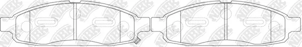 NiBK fékbetétkészlet, tárcsafék - PN0428 - TothCarparts