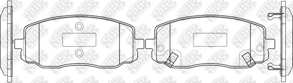 NiBK fékbetétkészlet, tárcsafék - PN0438 - TothCarparts