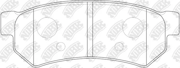 NiBK fékbetétkészlet, tárcsafék - PN0442 - TothCarparts