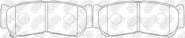 NiBK fékbetétkészlet, tárcsafék - PN0447 - TothCarparts