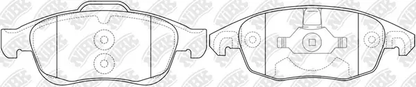 NiBK fékbetétkészlet, tárcsafék - PN0471 - TothCarparts