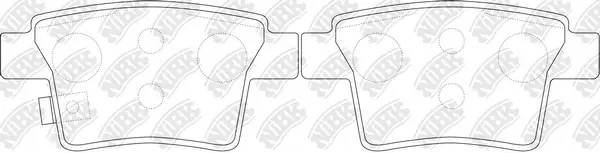 NiBK fékbetétkészlet, tárcsafék - PN0501 - TothCarparts