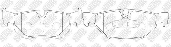NiBK fékbetétkészlet, tárcsafék - PN0511 - TothCarparts