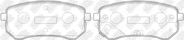 NiBK fékbetétkészlet, tárcsafék - PN0526 - TothCarparts
