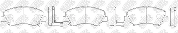 NiBK fékbetétkészlet, tárcsafék - PN0537 - TothCarparts