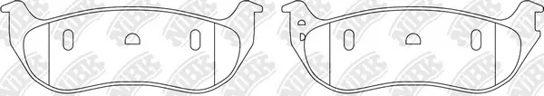 NiBK fékbetétkészlet, tárcsafék - PN0607 - TothCarparts