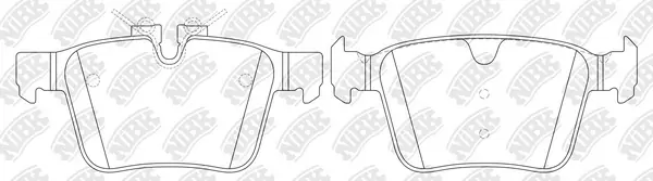 NiBK fékbetétkészlet, tárcsafék - PN0650 - TothCarparts