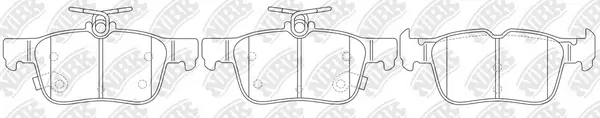 NiBK fékbetétkészlet, tárcsafék - PN0666 - TothCarparts