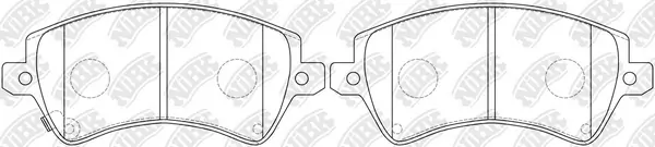 NiBK fékbetétkészlet, tárcsafék - PN1224 - TothCarparts