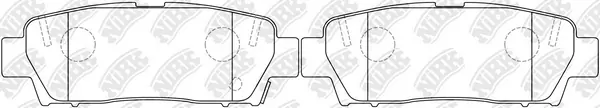 NiBK fékbetétkészlet, tárcsafék - PN1323 - TothCarparts